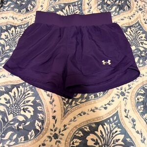 Under Armour Women's Deep Purple Athletic Shorts